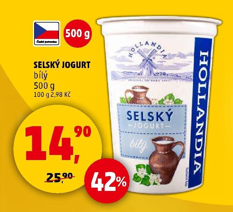 SELSKÝ JOGURT bílý 500 g