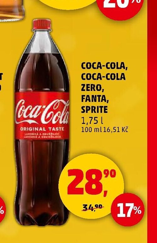 Coca-Cola, Coca-Cola Zero, Fanta, Sprite