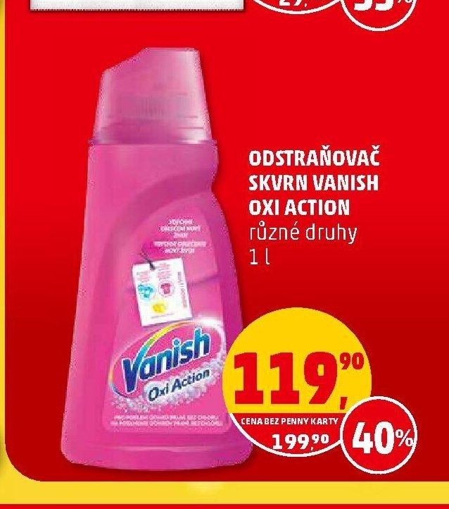 Odstraňovač skvrn Vanish Oxi Action