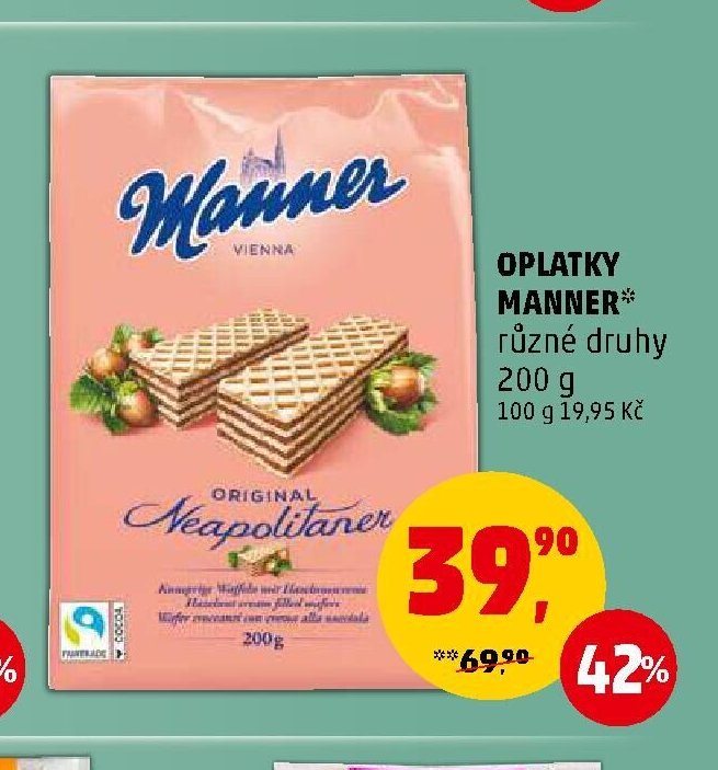 OPLATKY MANNER různé druhy
