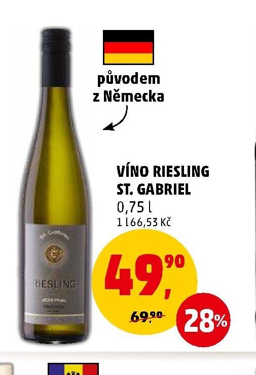 VÍNO RIESLING ST. GABRIEL