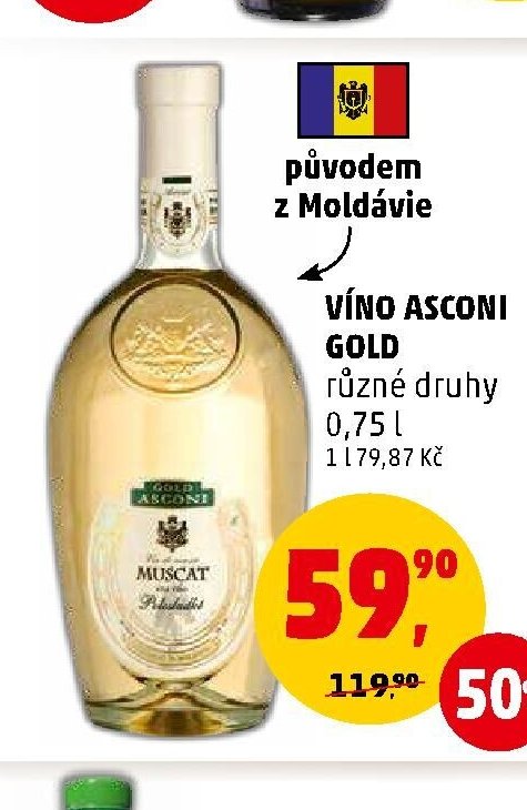 VÍNO ASCONI GOLD různé druhy