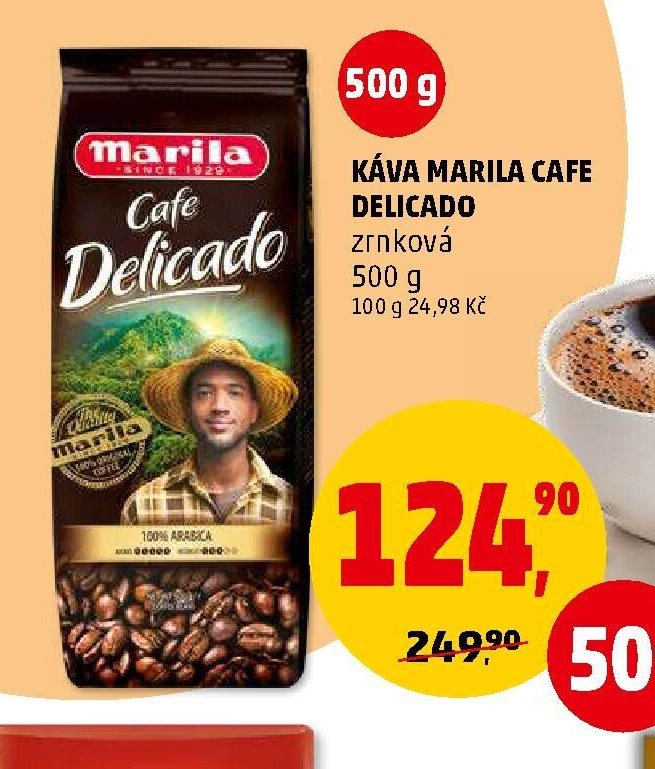 KÁVA MARILA CAFE DELICADO zrnková 500 g