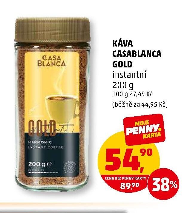 KÁVA CASABLANCA GOLD instantní 200 g
