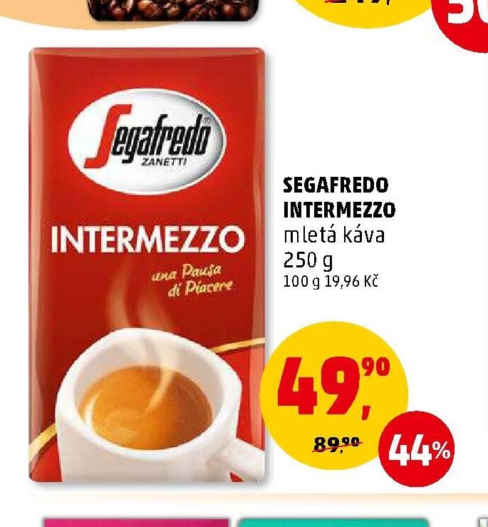 SEGAFREDO INTERMEZZO mletá káva 250 g