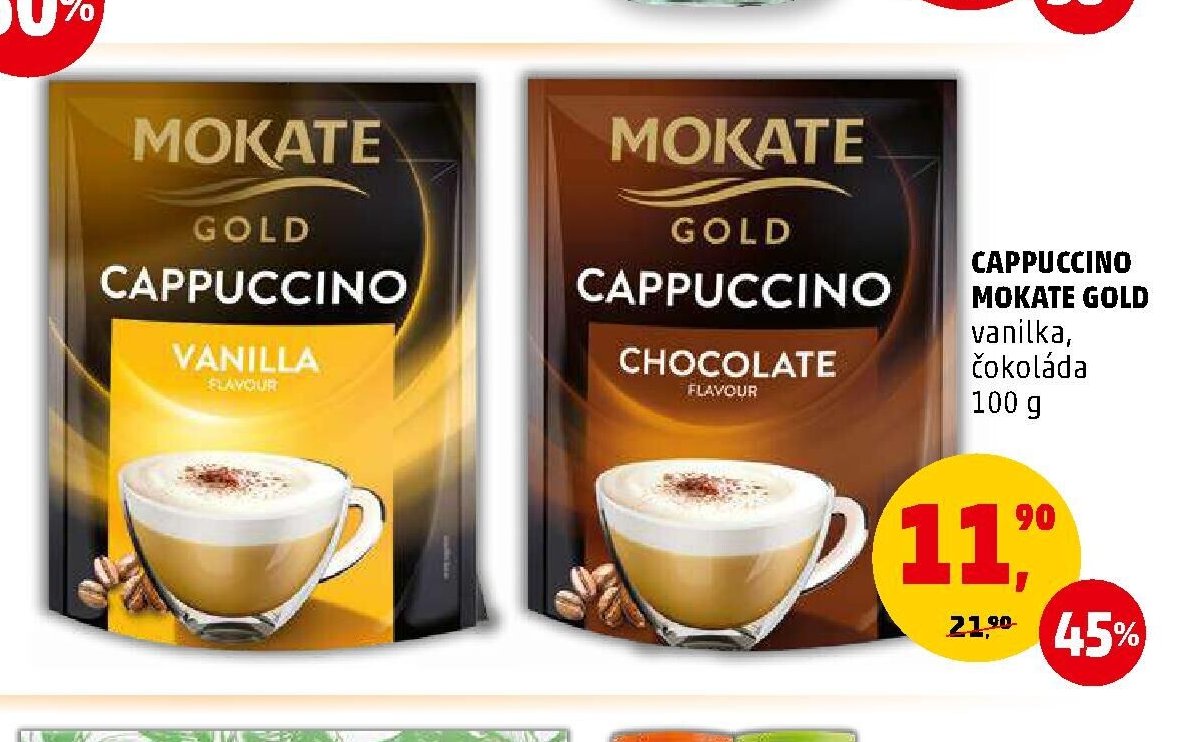 CAPPUCCINO MOKATE GOLD vanilka, čokoláda 100 g