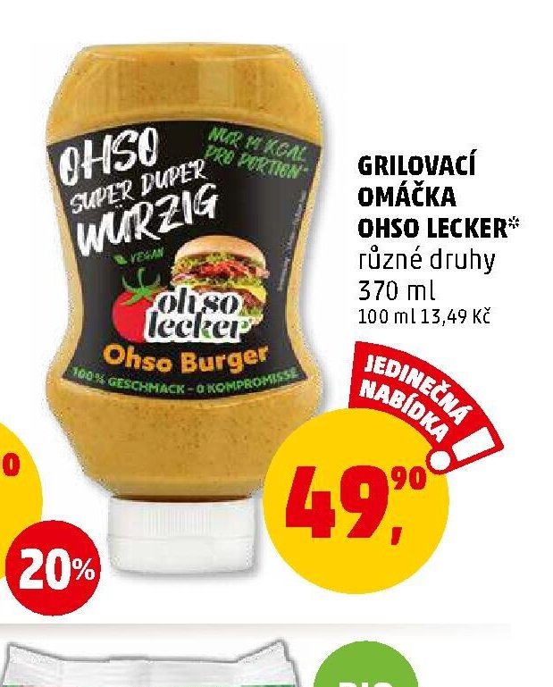 Grilovací omáčka Ohso Lecker