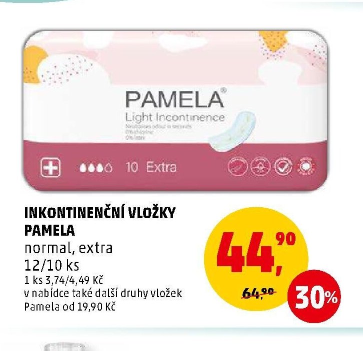 INKONTINENČNÍ VLOŽKY PAMELA