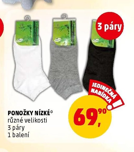 PONOŽKY NÍZKÉ