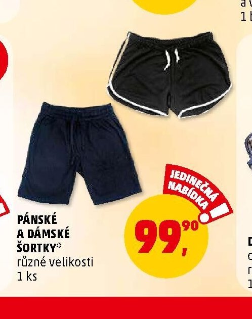 PÁNSKÉ A DÁMSKÉ ŠORTKY