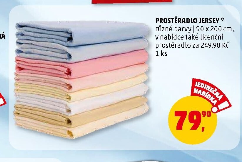 PROSTĚRADLO JERSEY