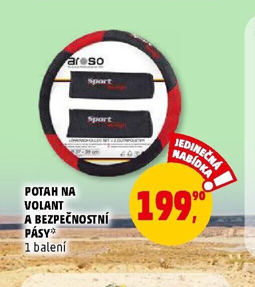 POTAH NA VOLANT A BEZPEČNOSTNÍ PÁSY