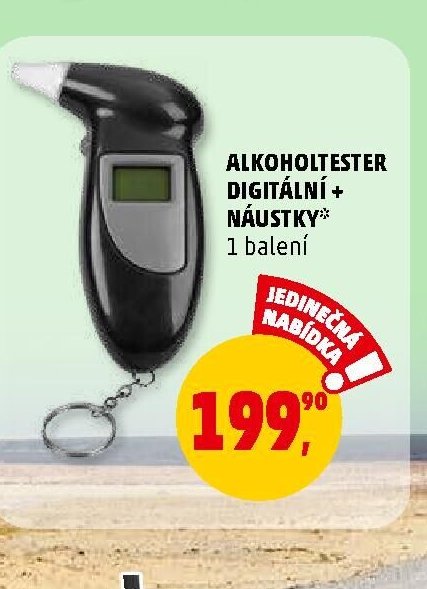 ALKOHOLTESTER DIGITÁLNÍ + NÁUSTKY