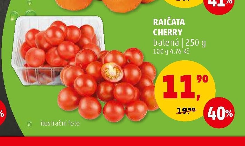 Rajčata Cherry balená 250 g