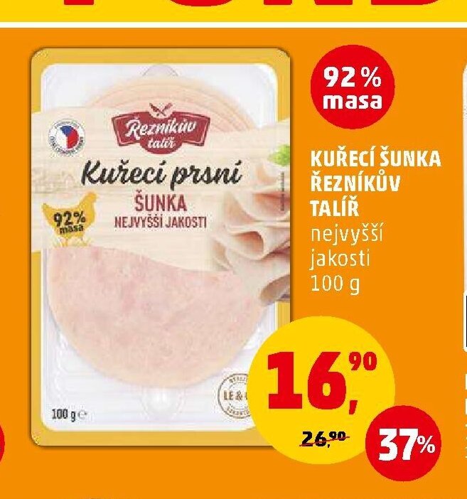 Kuřecí šunka Řezníkův talíř