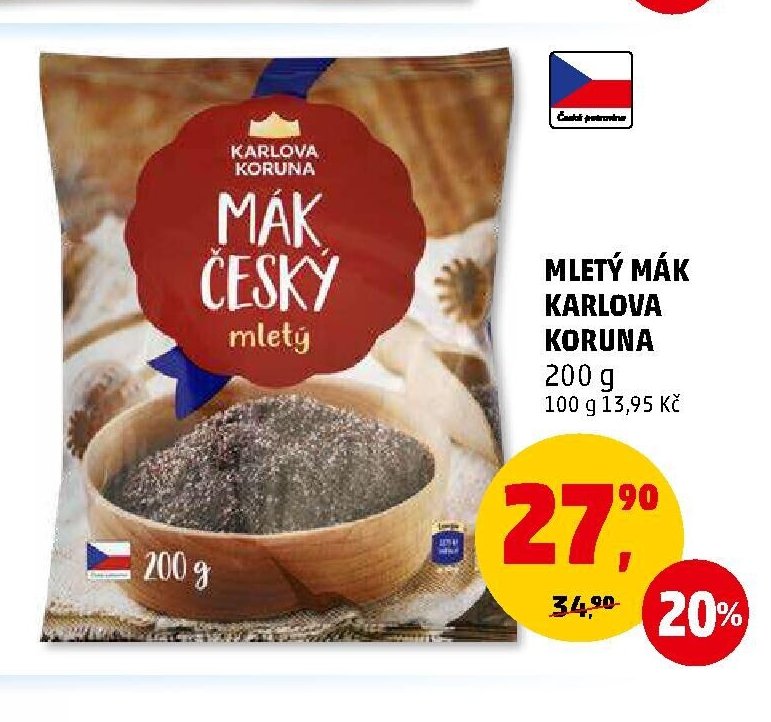 MLETÝ MÁK KARLOVA KORUNA