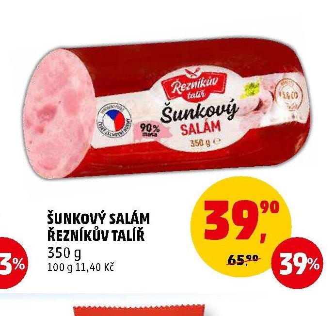 ŠUNKOVÝ SALÁM ŘEZNÍKŮV TALÍŘ