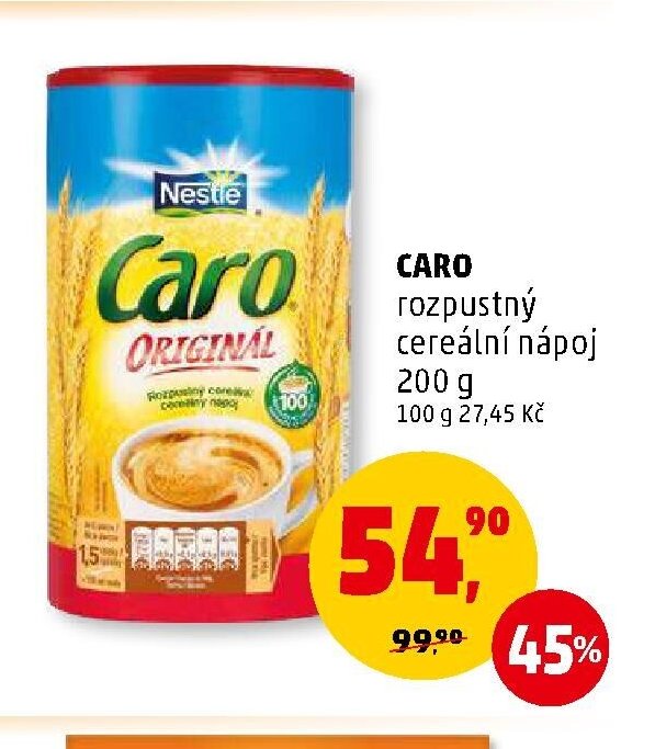 Caro rozpustný cereální nápoj