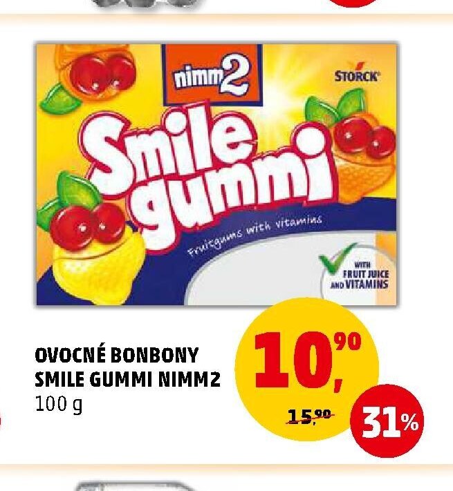 Ovocné bonbony Smile Gummi Nimm2
