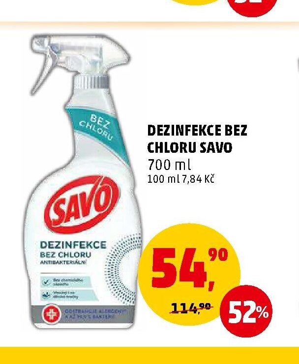 Dezinfekce bez chloru Savo