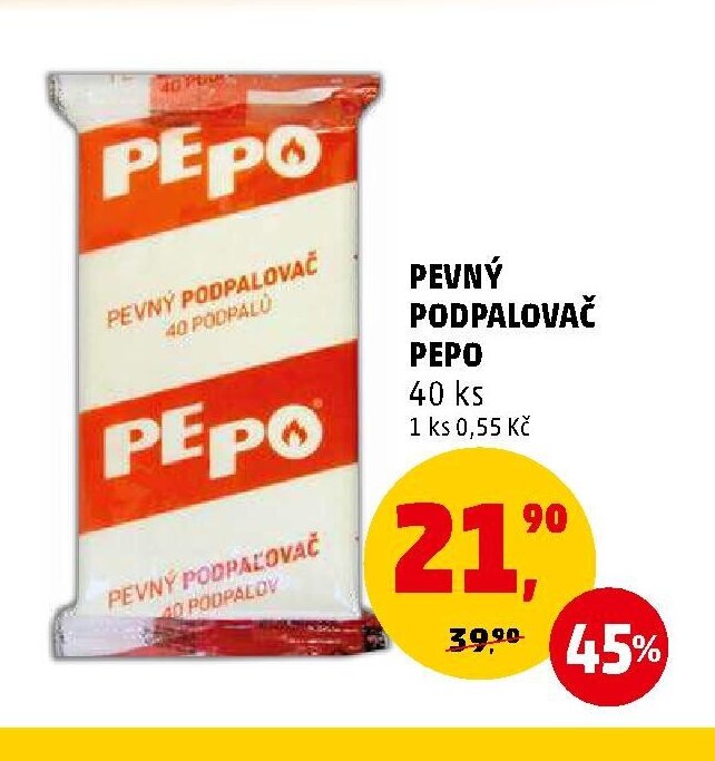 Pevný podpalovač Pepo