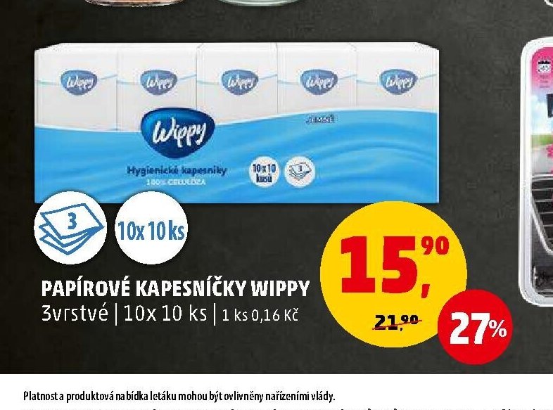 Papírové kapesníčky Wippy