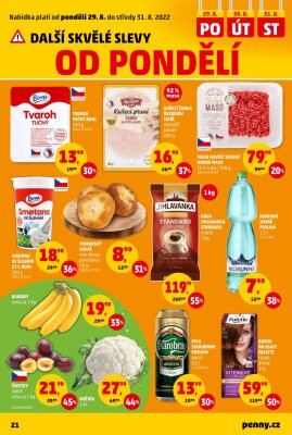 akční leták Penny Market 25.8.2022-31.8.2022