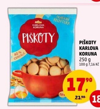 Piškoty Karlova Koruna