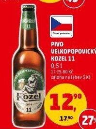 Pivo ležák 11° Velkopopovický Kozel