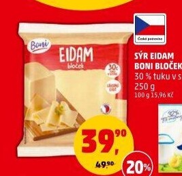 Sýr Eidam 30% Boni