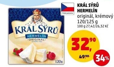 Sýr Hermelín Král sýrů