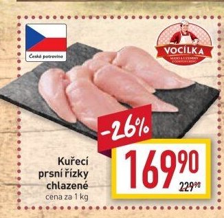 Kuřecí prsní řízky chlazené