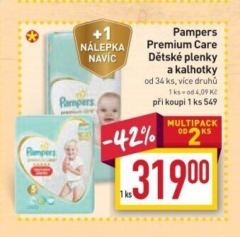 Pampers Premium Care Dětské plenky a kalhotky