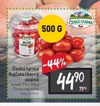 Česká farma Rajčata cherry oválná