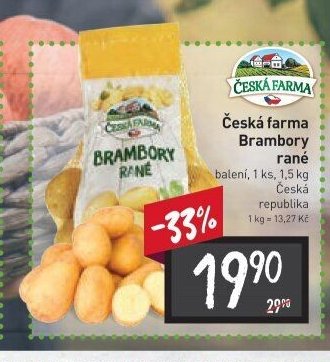 Česká farma Brambory rané