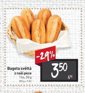 Bageta světlá z naší pece