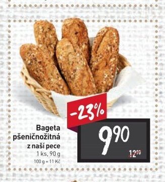 Bageta pšeničnožitná z naší pece
