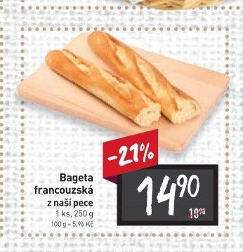 Bageta francouzská z naší pece