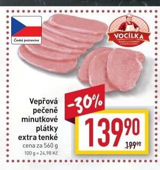 Vepřová pečeně minutkové plátky extra tenké