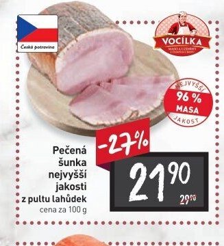 Pečená šunka nejvyšší jakosti