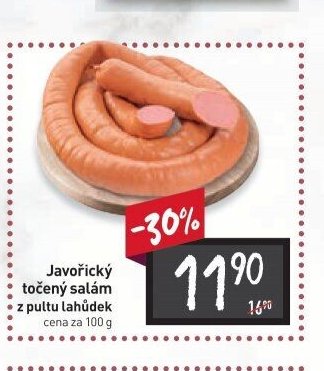 Javořický točený salám