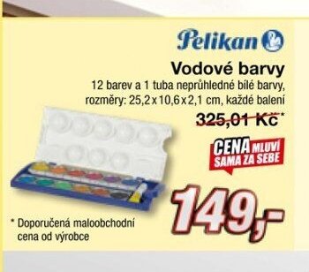 Vodové barvy Pelikan