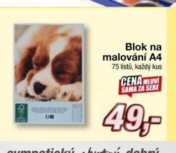 Blok na malování A4