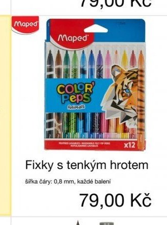 Fixky s tenkým hrotem