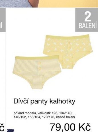 Dívčí panty kalhotky