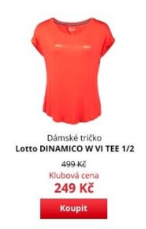 Dámské tričko Lotto DINAMICO W VI TEE 1/2