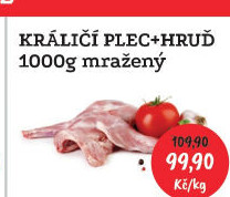 Králičí plec s hrudí mražená