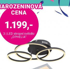 LED STROPNÍ SVÍTIDLO „OPHELIA“