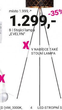STOJÍCÍ LAMPA „EVELYN“