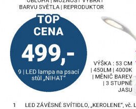 LED LAMPA NA PSACÍ STŮL „NIHAT“